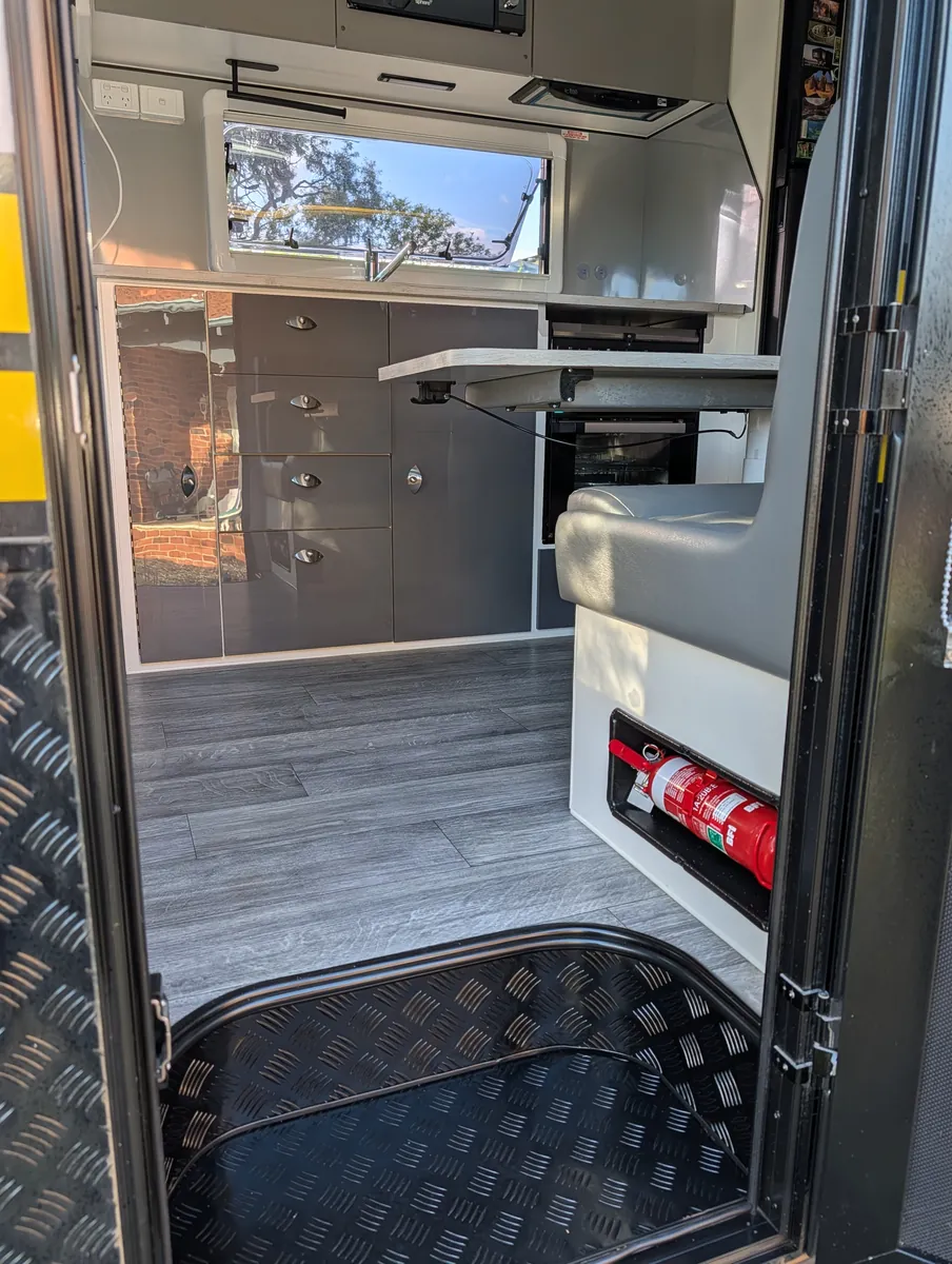 Caravan interior: caravan interior detail in Perth by Mobile Masters Detailing