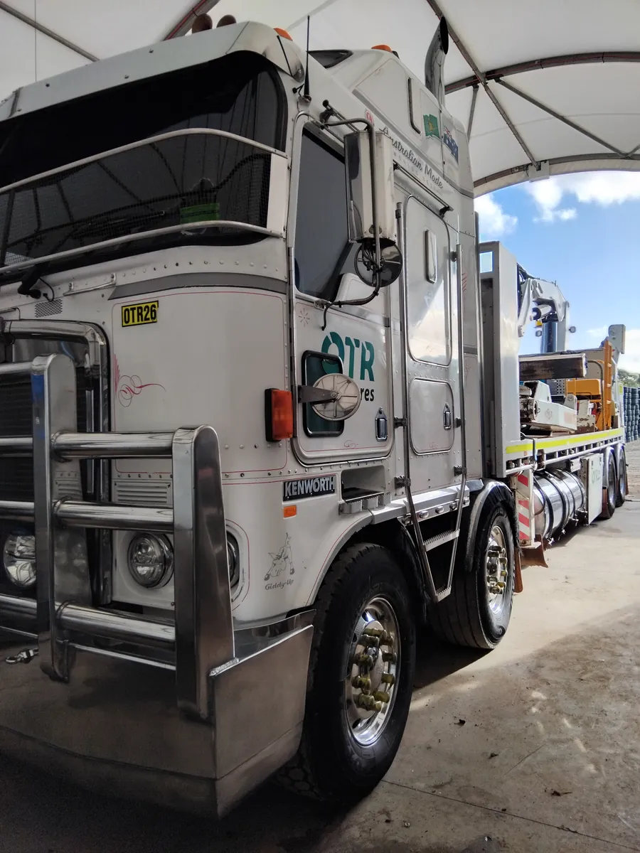 Kenworth crane truck detailed in Perth by Mobile Masters Detailing