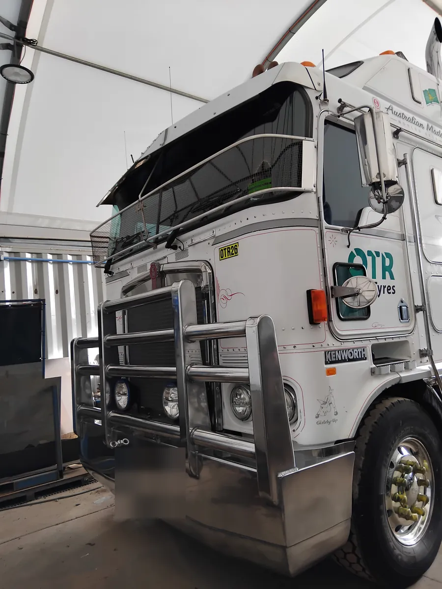 Kenworth crane truck after a detail by Mobile Masters Detailing, Perth