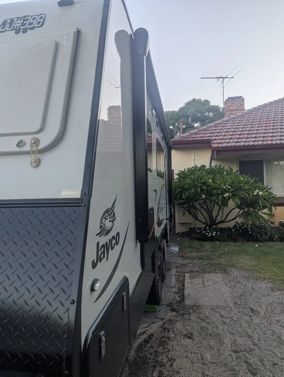 Jayco caravan detail in Perth by Mobile Masters Detailing