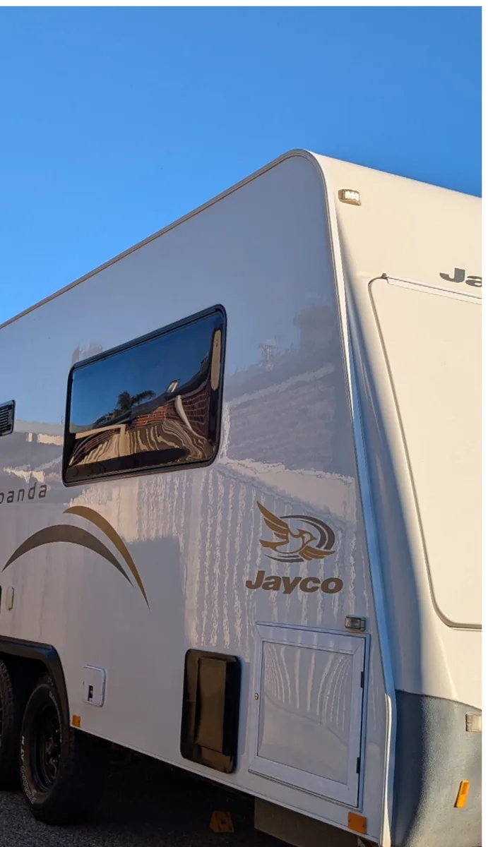 Jayco Expanda caravan after cut and polish, Perth