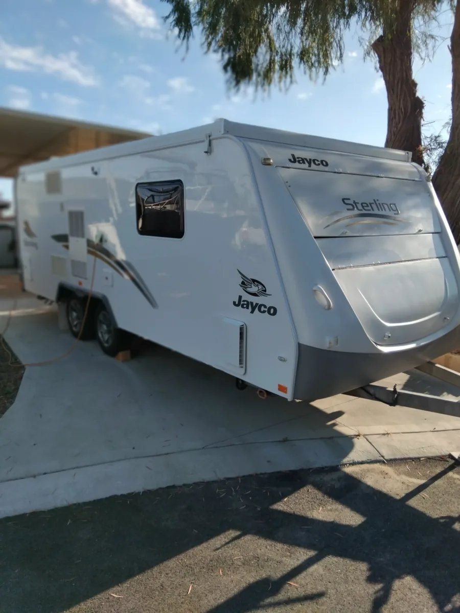 Jayco Sterling caravan after a detail by Mobile Masters Detailing, Perth