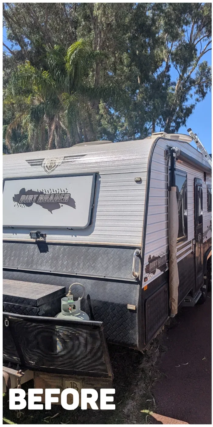 Caravan detail before detailing