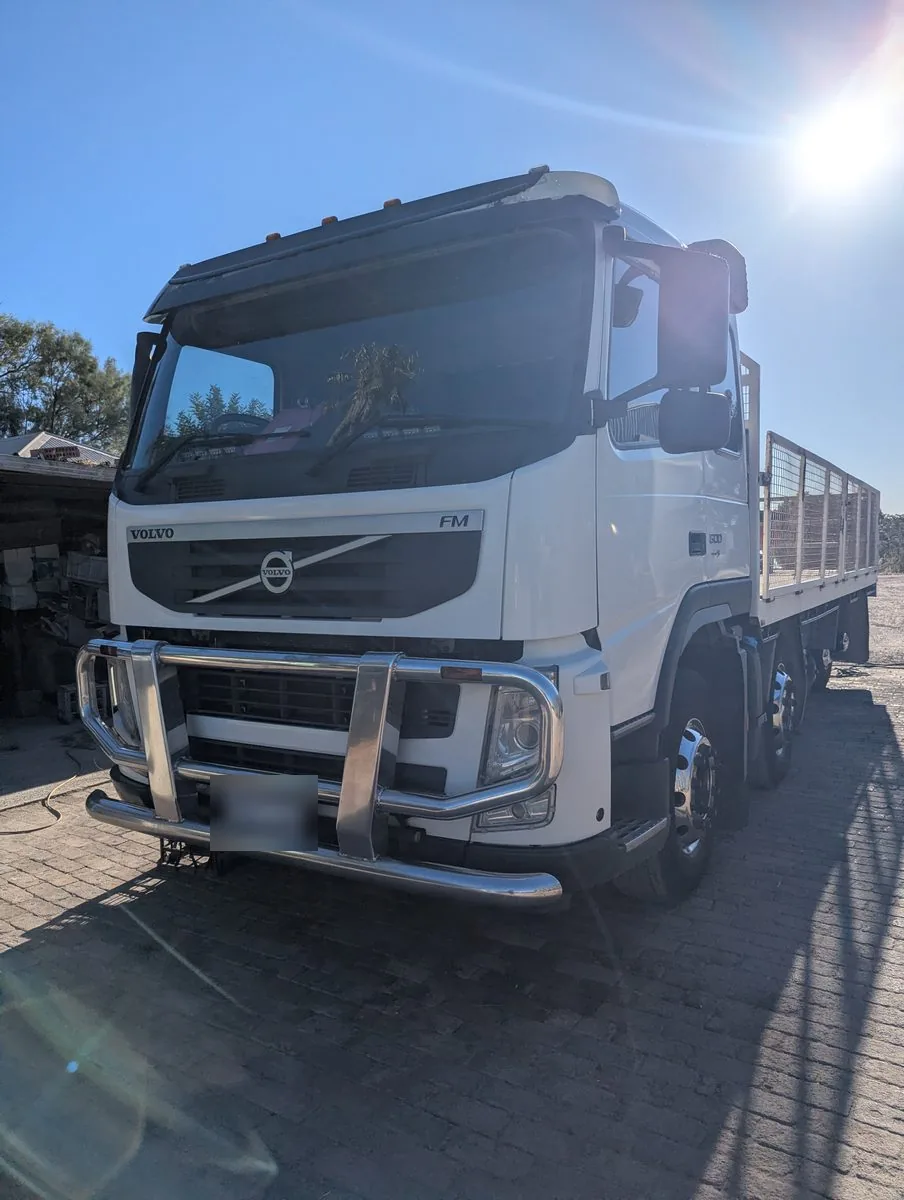 Volvo FM rigid truck detailed on site in Perth by Mobile Masters Detailing